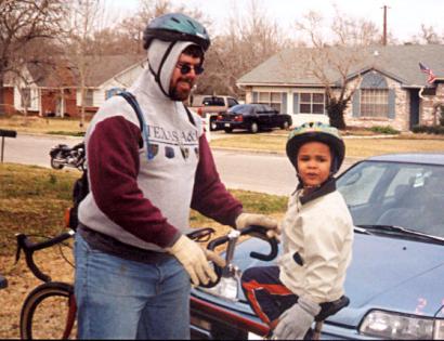 Josh adjusts his gloves