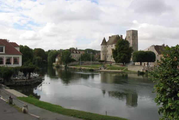 A small village scene in the centre of France