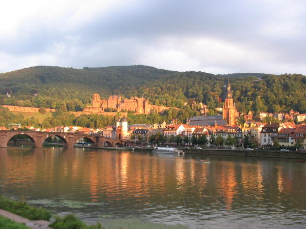 Heidelberg an incredibly pretty place in the evening sun