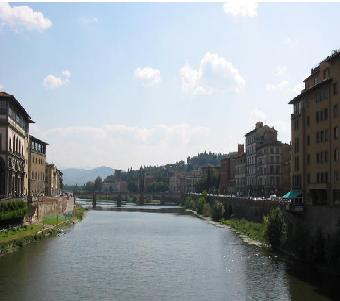 The Aras river in Florence