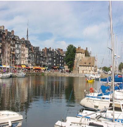Honfleur Harbor and the Captains Quarters of Samuel D'Champlain