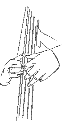 Sketch of Brian playing bass