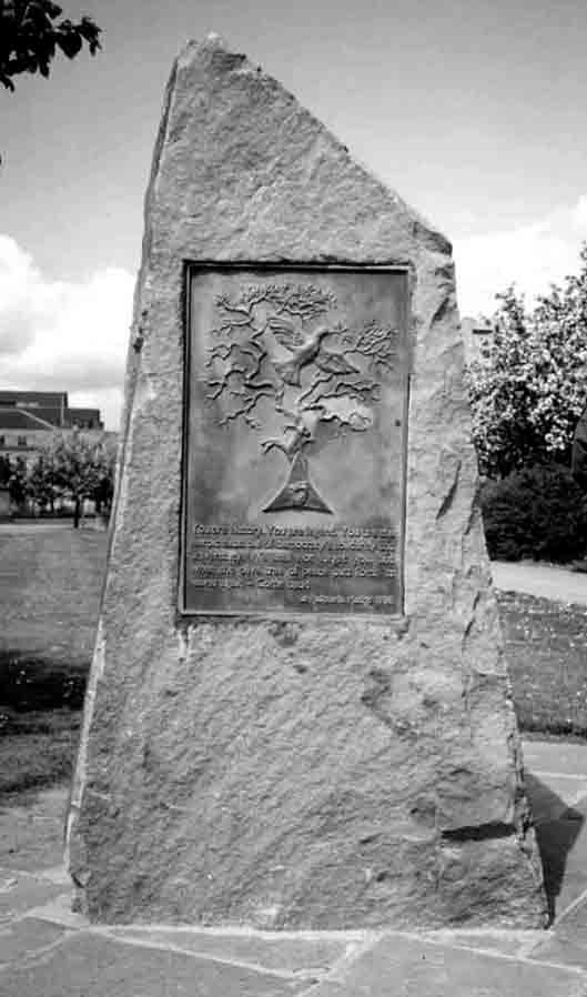Monument dedicated to the International Brigades in Cardiff