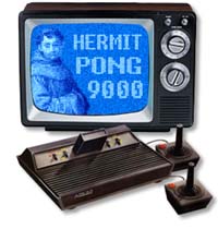 Brother Dave's new HERMIT PONG 9000 takes Action-Gaming to ''The Next Level'' on the Atari 2600 videogame platform! (Commodore VIC-20 version coming soon!)