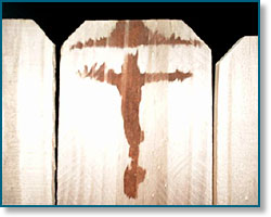 ''Jesus on the Fence'' � Click to open a separate window featuring this photo, made larger and with boosted contrast and slightly-diminished brightness to help highlight image detail.