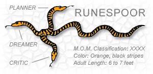 ''Runespoor'' � A species of mystical three-headed serpent, as cited in ''Fantastic Beasts and Where to Find Them'' by Newt Scamander (a.k.a. J. K. Rowling)