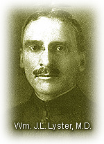 U.S. Army surgeon Major William J. L. Lyster (1869-1947), inventor of the ''Lister bag'' (aka ''Lyster bag'') � a rubberized canvas container used to store, purify (by the addition of chlorine), cool, and dispense potable water for troops deployed in the field and on the battlefront.