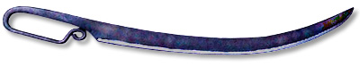 An authentic replica of a simple, one-piece, Early-Seventeenth Century cutlass