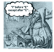 I before E except after C...
