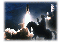 A circuit-riding preacher in the Great Midwest 
                        found a key to a rocket in his watch-pocket vest.