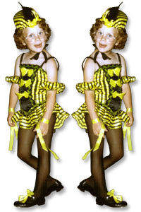The Damned-Amazin' (and, yes, generally entertaining) Tap-Dancin' Tollefsen Twins, Ruthie and Lesley: ''Among all the World's top tap-dancing duos, only they are really and truly Ruth-Les!'' (photo: West Berlin, circa 1953)