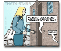 Theta Starr at the First Church of the All-Day Seeker