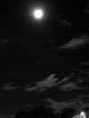 Full Moon above Scropius (Black & White)