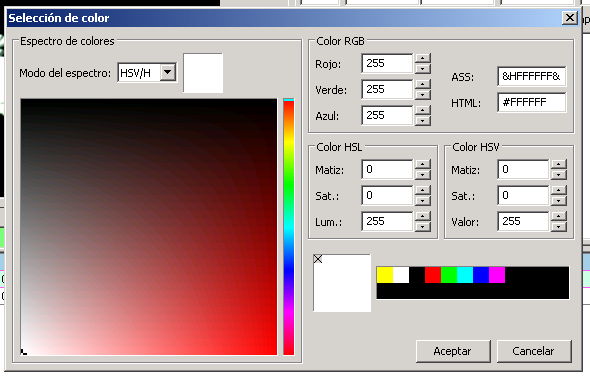 Selector de Color