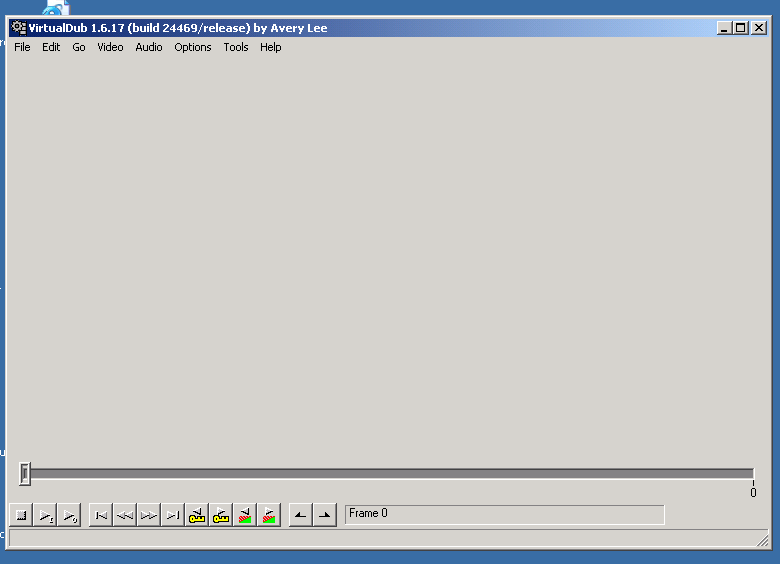 Pantalla principal Virtual Dub