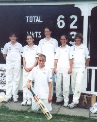 The Bucks u15 b team at Marlow CC