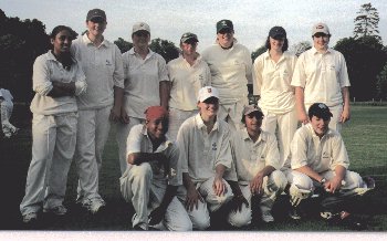 Bucks U19 team celebrating their win against Hampshire U19 In the Summer 2001