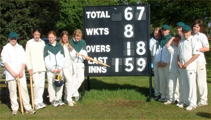 A Photo oppertunity by the scoreboard!