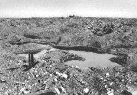 Kraterlandschaft nahe Fort Vaux, 1918