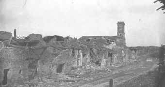 Der Weg zur Front: Das zerstrte Dorf Ornes, 1917