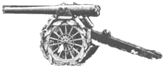 Franz�sisches 155-mm-Kurzrohrgesch�tz mit Radg�rtel, 1916