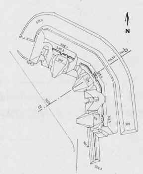 Zeichnung der Batterie Damloup, 1910