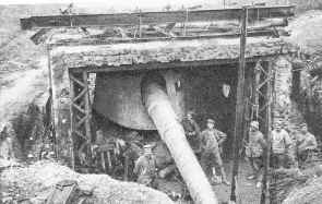 240-mm-Marine-Gesch�tz in der Jagow-Schlucht (Nord-S�d-Schlucht), 1916