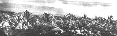 Franzsische Truppen strmen die Trmmer von Fleury, 1916