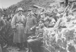 Deutsche Soldaten in Stellung vor Vauquois, 1916