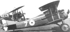 Von Guynemer u.a. bei Verdun geflogene Flugzeugtyp SPAD VII, 1917