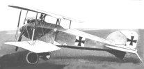 Albatros D.I mit dem Bhme seine Luftsiege u.a. bei Verdun errang, 1916