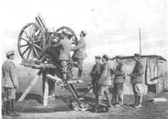 Improvisierter deutscher Ballonschutz, 1916