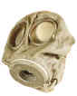 Die erste Gasmaske (Linienmaske) bestand aus einem gasundurchligen und gummierten Baumwollstoff