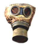 Die franzsische fortschrittliche ARS Gasmaske mit Dichtrahmen und Ventilatmung, 1917