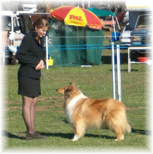 'Breeze and Michelle winning Runner Up In Group at Peak Hill