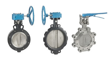 bare shaft butterfly valves