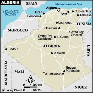 Mappa Algeria
