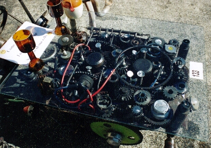 Picture of President John's winning junk art masterpiece