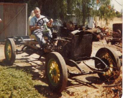 picture of Ken on the running chassis