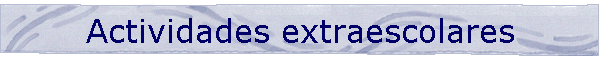 Actividades extraescolares