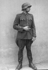 Charles Chiba officer-cadet in 1944