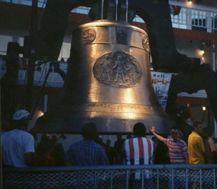 Chris and the Peace Bell at Cincinnati