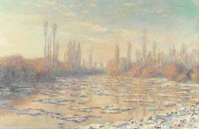 floating ice by monet