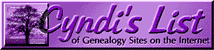 Cyndi's List of Genealogy
                Sites on the Internet