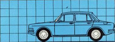 Desenho do VW 1600 - 4 portas, gentilmente enviado por Bruno Rodrigues Guedes. Original da revista Quatro Rodas.