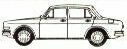 Desenho do VW 1600 - 4 portas, gentilmente enviado por Bruno Rodrigues Guedes. Original da revista Quatro Rodas.
