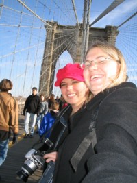 Jess & I on the Brooklyn Bridge