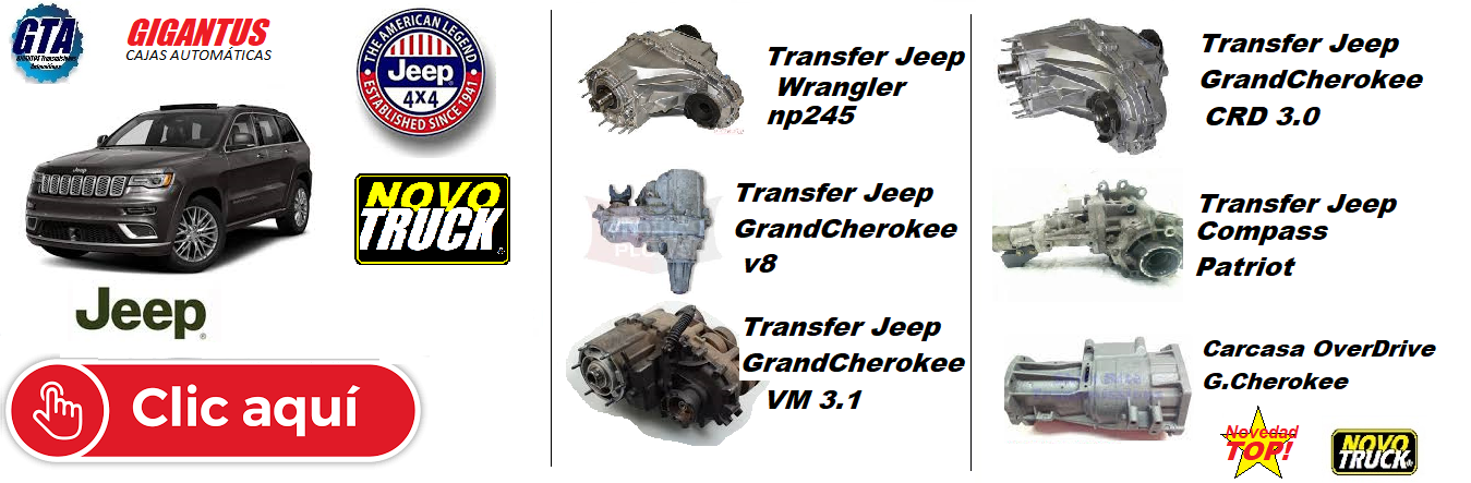 cajas transferencia jeep cherokee