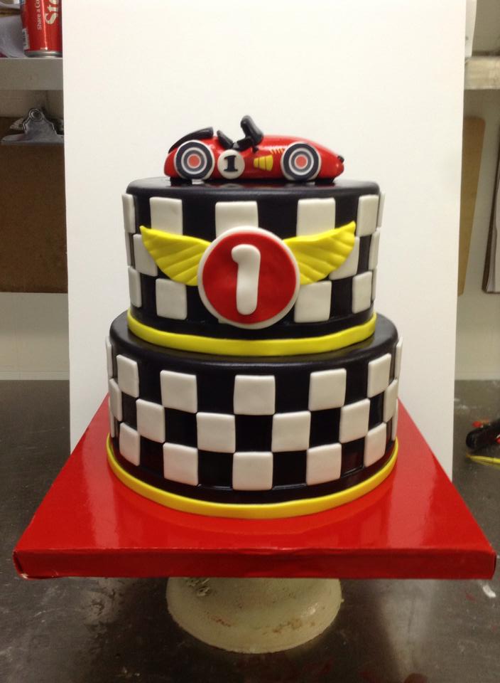 Picture of racecar cake html