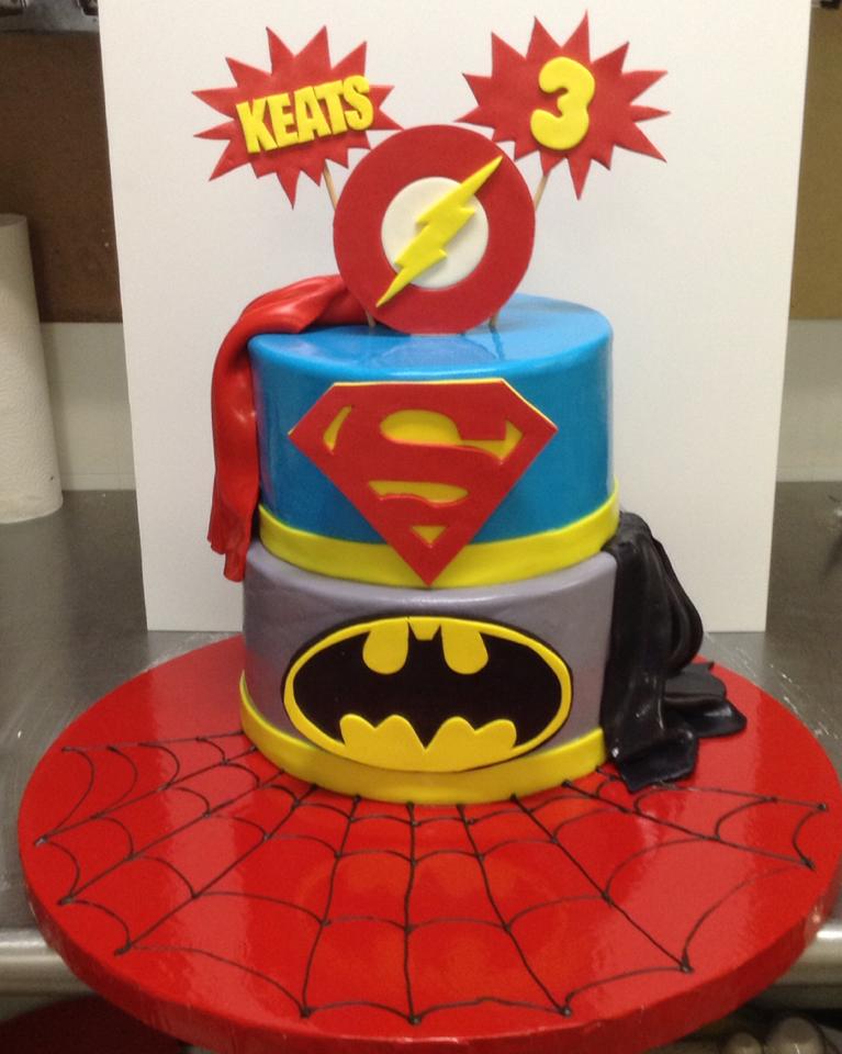 Picture of superhero cake html
